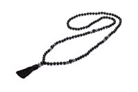 Necklace Antracite Mala Tibetani 108 Grani in Semiprecious stones Pietre dure MT06 KASHMIR - MT06 KASHMIR